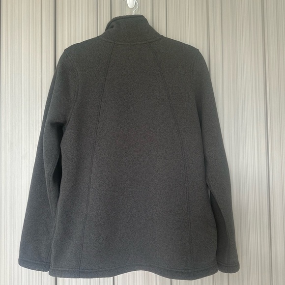 The North Face Charcoal Zip-Up Fleece Cozy Soft Outdoor Layer Sz L - Picture 11 of 12